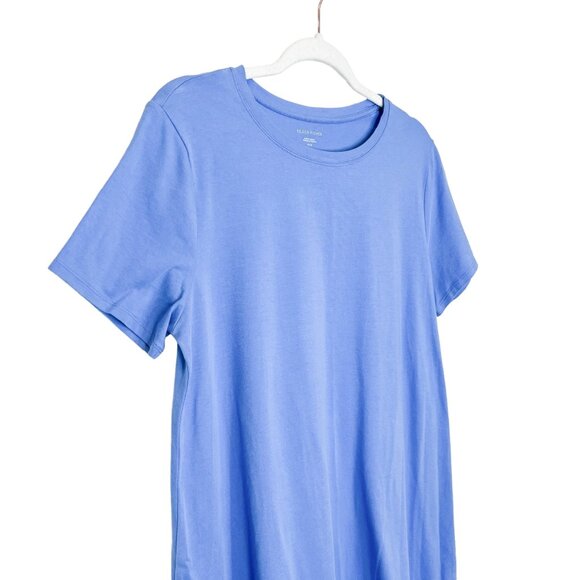 Eileen Fisher Tshirt Dress M Sky Blue Organic Cotton Jersey Mini Size Medium - Picture 3 of 9